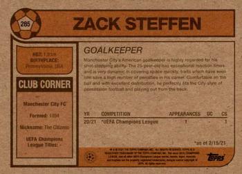 2021 Topps Living UEFA Champions League #285 Zack Steffen Back