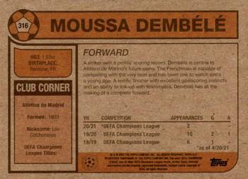 2021 Topps Living UEFA Champions League #316 Moussa Dembélé Back