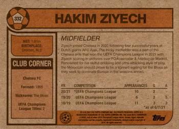 2021 Topps Living UEFA Champions League #332 Hakim Ziyech Back