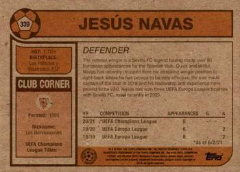 2021 Topps Living UEFA Champions League #339 Jesus Navas Back