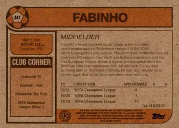 2021 Topps Living UEFA Champions League #341 Fabinho Back