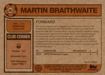 2021 Topps Living UEFA Champions League #353 Martin Braithwaite Back