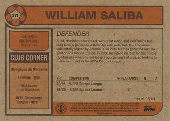 2021 Topps Living UEFA Champions League #371 William Saliba Back