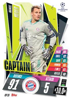2020-21 Topps Match Attax UEFA Champions League Extra - Captain #CP19 Manuel Neuer Front