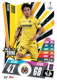 2020-21 Topps Match Attax UEFA Champions League Extra - Time to Shine #TS12 Takefusa Kubo Front