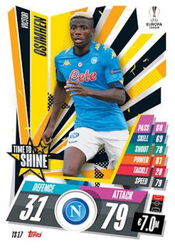 2020-21 Topps Match Attax UEFA Champions League Extra - Time to Shine #TS17 Victor Osimhen Front