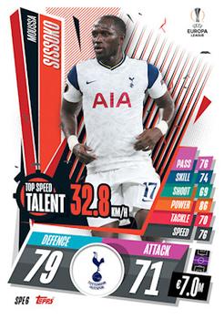 2020-21 Topps Match Attax UEFA Champions League Extra - Top Speed Talent #SPE6 Moussa Sissoko Front