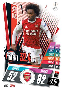 2020-21 Topps Match Attax UEFA Champions League Extra - Top Speed Talent #SPE7 Willian Front