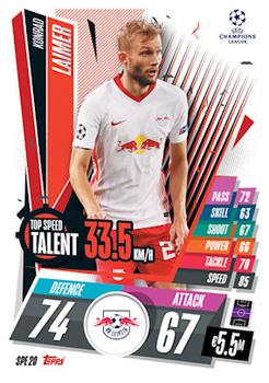 2020-21 Topps Match Attax UEFA Champions League Extra - Top Speed Talent #SPE20 Konrad Laimer Front