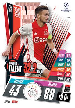 2020-21 Topps Match Attax UEFA Champions League Extra - Top Speed Talent #SPE24 Dušan Tadić Front