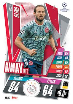 2020-21 Topps Match Attax UEFA Champions League Extra - Away Kit #AK24 Daley Blind Front