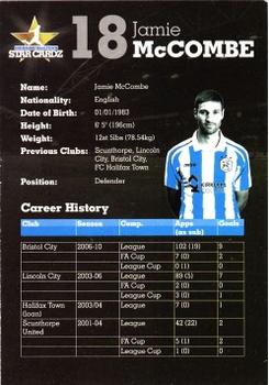 2010-11 Star Cardz Huddersfield Town #18 Jamie McCombe Back