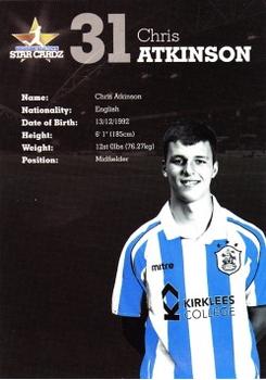 2010-11 Star Cardz Huddersfield Town #31 Chris Atkinson Back