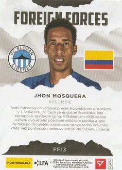 2020-21 SportZoo Fortuna:Liga - Foreign Forces #FF13 Jhon Mosquera Back