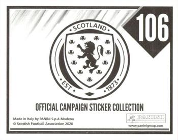 2021 Panini Scotland Official Campaign #106 James Forrest Back