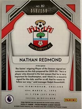 2020-21 Panini Prizm Premier League - Red Mosaic Prizm #82 Nathan Redmond Back