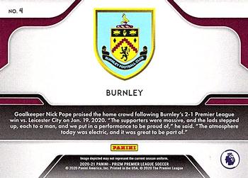 2020-21 Panini Prizm Premier League - Atmosphere #4 Burnley Back