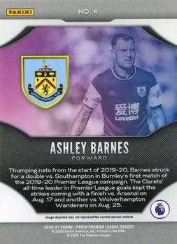 2020-21 Panini Prizm Premier League - Fireworks #4 Ashley Barnes Back