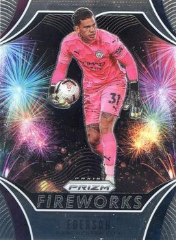 2020-21 Panini Prizm Premier League - Fireworks #24 Ederson Front