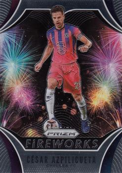 2020-21 Panini Prizm Premier League - Fireworks #25 Cesar Azpilicueta Front