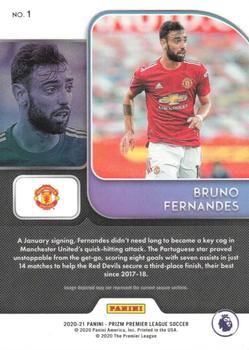 2020-21 Panini Prizm Premier League - Instant Impact #1 Bruno Fernandes Back