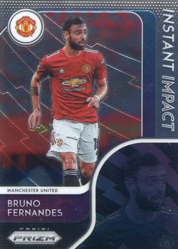 2020-21 Panini Prizm Premier League - Instant Impact #1 Bruno Fernandes Front