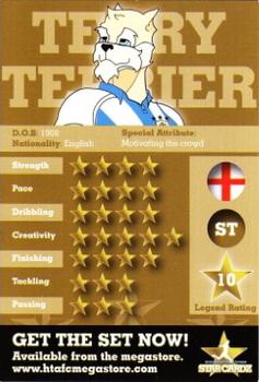 2011-12 Star Cardz Huddersfield Town #NNO Terry Terrier Back