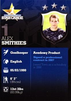 2012-13 Huddersfield Town Star Cardz #1 Alex Smithies Back
