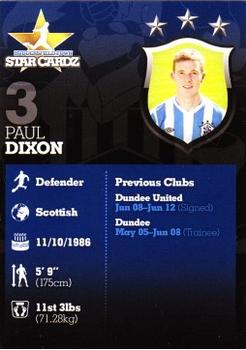 2012-13 Huddersfield Town Star Cardz #3 Paul Dixon Back