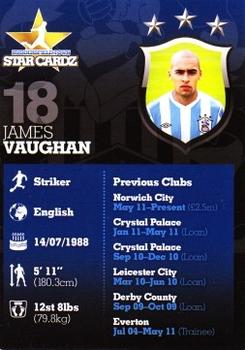 2012-13 Huddersfield Town Star Cardz #18 James Vaughan Back