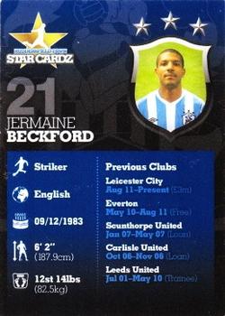 2012-13 Huddersfield Town Star Cardz #21 Jermaine Beckford Back