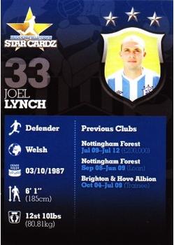 2012-13 Huddersfield Town Star Cardz #33 Joel Lynch Back