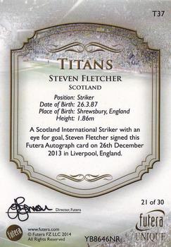 2014 Futera Unique World Football - Titans #T37 Steven Fletcher Back