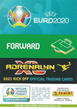 2021 Panini Adrenalyn XL UEFA Euro 2020 Kick Off #89 Kylian Mbappé Back