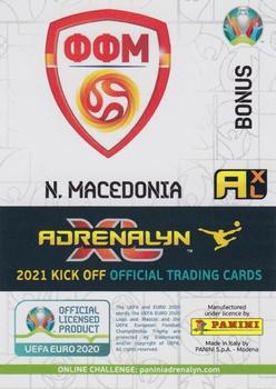 2021 Panini Adrenalyn XL UEFA Euro 2020 Kick Off #122 Second Skin (North Macedonia) Back