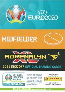 2021 Panini Adrenalyn XL UEFA Euro 2020 Kick Off #321 Pierre-Emile Hojbjerg Back