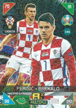 2021 Panini Adrenalyn XL UEFA Euro 2020 Kick Off #345 Ivan Perisic / Josip Brekalo Front