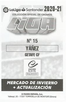 2020-21 Panini LaLiga Santander Este Stickers - Mercado de Invierno #15 Ruben Yanez Back
