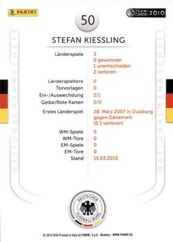 2010 Panini Die Nationalmannschaft #50 Stefan Kiessling Back