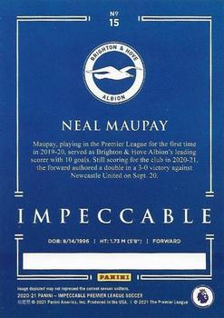 2020-21 Panini Impeccable Premier League #15 Neal Maupay Back