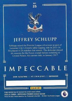 2020-21 Panini Impeccable Premier League #25 Jeffrey Schlupp Back