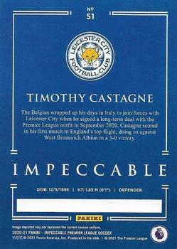 2020-21 Panini Impeccable Premier League #51 Timothy Castagne Back