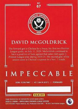 2020-21 Panini Impeccable Premier League #67 David McGoldrick Back