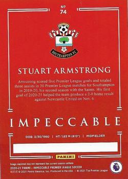 2020-21 Panini Impeccable Premier League #74 Stuart Armstrong Back