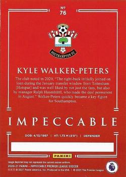 2020-21 Panini Impeccable Premier League #76 Kyle Walker-Peters Back