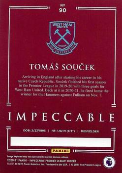 2020-21 Panini Impeccable Premier League #90 Tomas Soucek Back