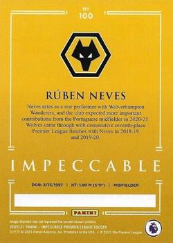 2020-21 Panini Impeccable Premier League #100 Ruben Neves Back