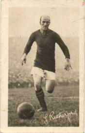 1922-23 The Boys Realm Famous Footballers #7. Jock Rutherford Front