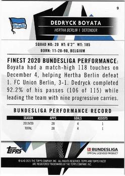 2020-21 Finest Bundesliga #9 Dedryck Boyata Back