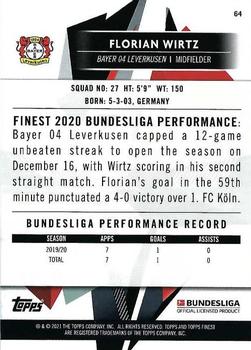 2020-21 Finest Bundesliga #64 Florian Wirtz Back